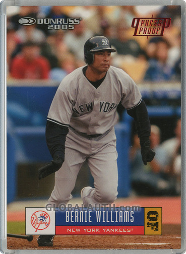 2005 Donruss Press Proof Red #266: Bernie Williams