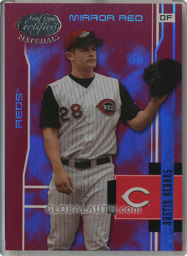 2003 Leaf Certified Materials Mirror Red #50: Austin Kearns