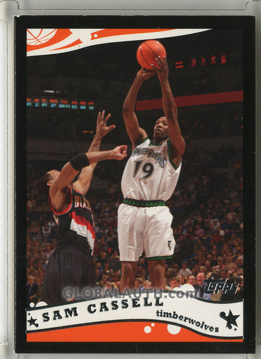 2005-06 Topps Black #95: Sam Cassel